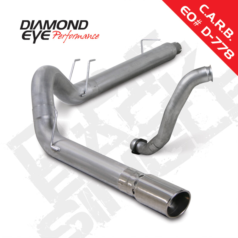 Diamond Eye KIT 5in DPF-BACK w/ DP SGL AL 08-10 Ford 6.4L Powerstroke F250/F350 - Mammoth Racing -