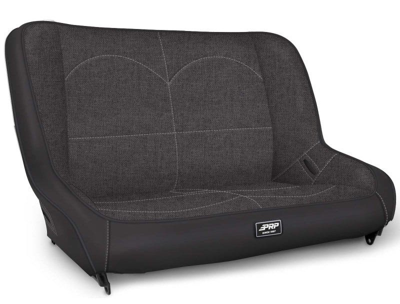 PRP Jeep Tj/lj/jk Low Back Rear Bench - Grey - Mammoth Racing -