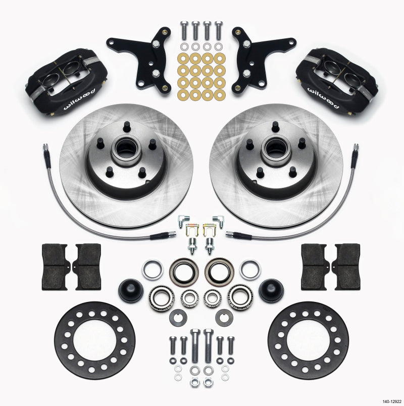Wilwood Forged Dynalite Front Kit 11.28in 1 PC Rotor&Hub Ford 1954-1956 - Mammoth Racing -