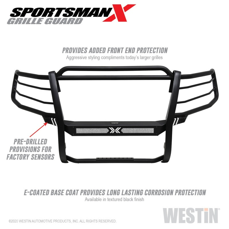 Westin 15-20 Chevy Suburban/Tahoe Sportsman X Grille Guard - Textured Black - Mammoth Racing -