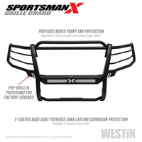 Westin 15-20 Chevy Suburban/Tahoe Sportsman X Grille Guard - Textured Black - Mammoth Racing -