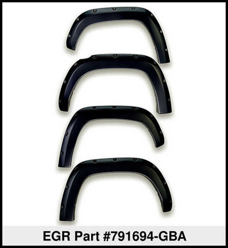 EGR 19-22 Chevrolet Silverado 1500 Traditional Bolt-On Look Fender Flares Black Set Of 4 - Mammoth Racing -