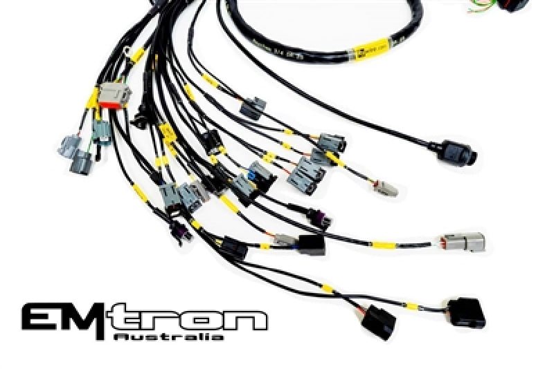Rywire Honda K-Series (w/Emtron KV8 ECU) Eng Harness w/OBD2 Alt/EV14 Inj/AEM IAT & MAP (Adapter Req) - Mammoth Racing -