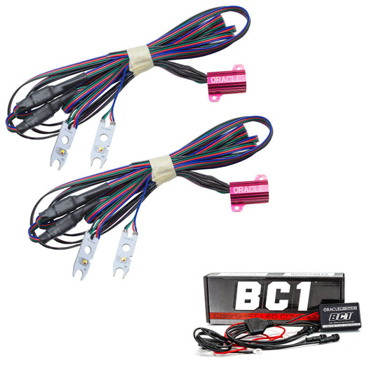 Oracle 15-17 Ford F-150 Headlight DRL Upgrade Kit - ColorSHIFT w/ BC1 Controller - Mammoth Racing -