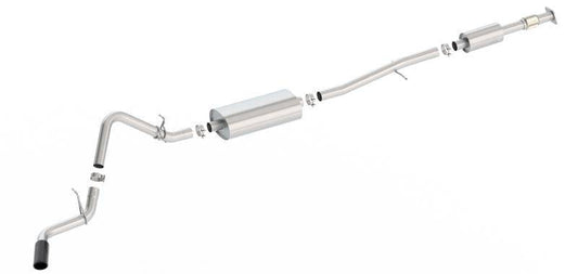 Borla S-Type Cat-Back 19-20 Chevrolet Silverado Side Exit Exhaust - Black Chrome Tip - Mammoth Racing -