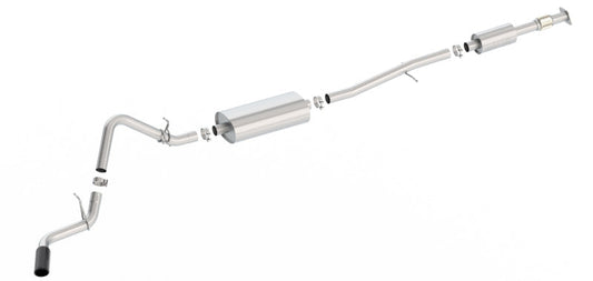 Borla S-Type Cat-Back 19-20 Chevrolet Silverado Side Exit Exhaust - Black Chrome Tip - My Store