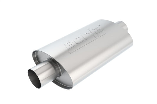 Borla XR-1 Racing Sportsman 2 1/2 inch Outlet / 2 1/2 inch Inlet 12in Case Oval Muffler - My Store