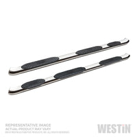 Westin 2019 Chevrolet Silverado Double Cab PRO TRAXX 5 W2W Oval Nerf Step Bars - Stainless Steel - Mammoth Racing -