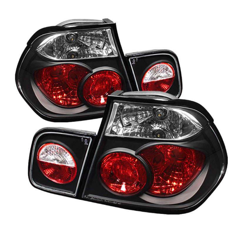 Spyder BMW E46 3-Series 99-01 4Dr Euro Style Tail Lights- Black ALT-YD-BE4699-4D-BK - Mammoth Racing -