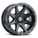 Icon Rebound 17x8.5 5x4.5 0mm Offset 4.75in BS 71.5mm Bore Satin Black Wheel - Mammoth Racing -