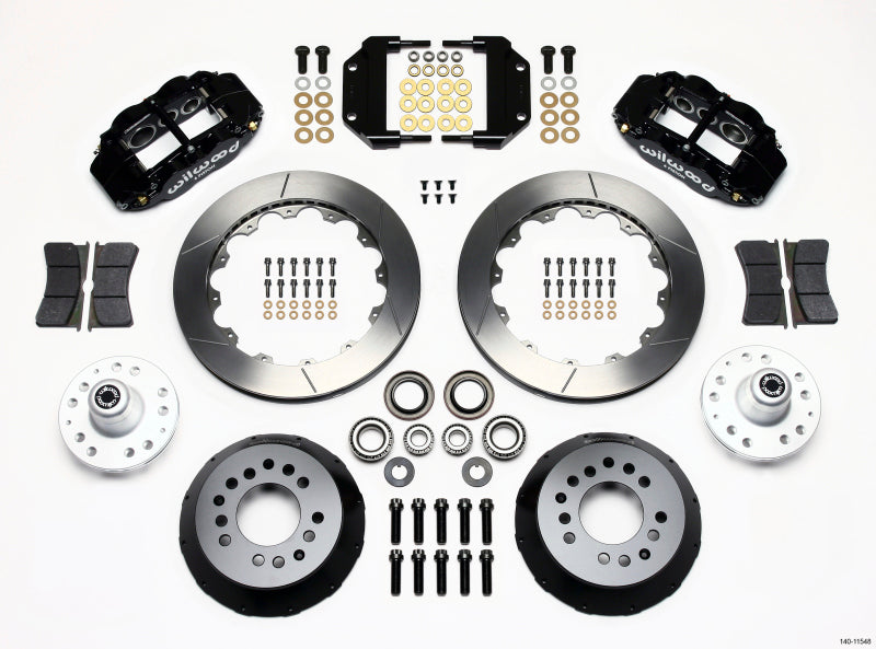 Wilwood Narrow Superlite 6R Front Hub Kit 12.88in Magnum Force Drop Spndle - Mammoth Racing -