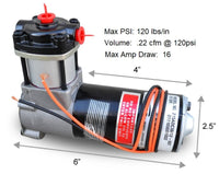 Ridetech Air Compressor 215 Model Thomas - Mammoth Racing -