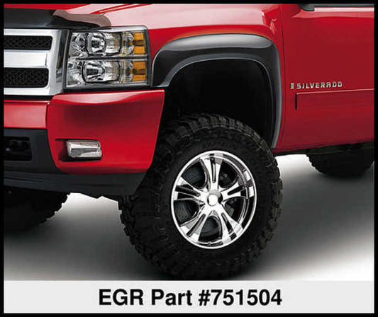 EGR 07-13 Chev Silverado 6-8ft Bed Rugged Look Fender Flares - Set (751504) - My Store