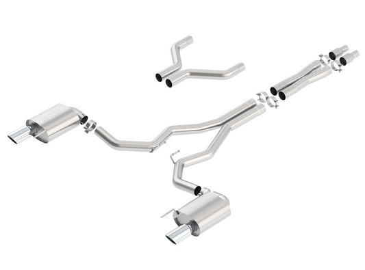Borla S-Type Cat-Back 15-17 Ford Mustang GT 5.0L V8 MT/AT 3in pipe 4in tip - My Store