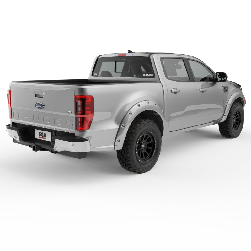EGR 19-22 Ford Ranger Painted To Code Ingot Traditional Bolt-On Look Fender Flares Silver Set Of 4 - Mammoth Racing -