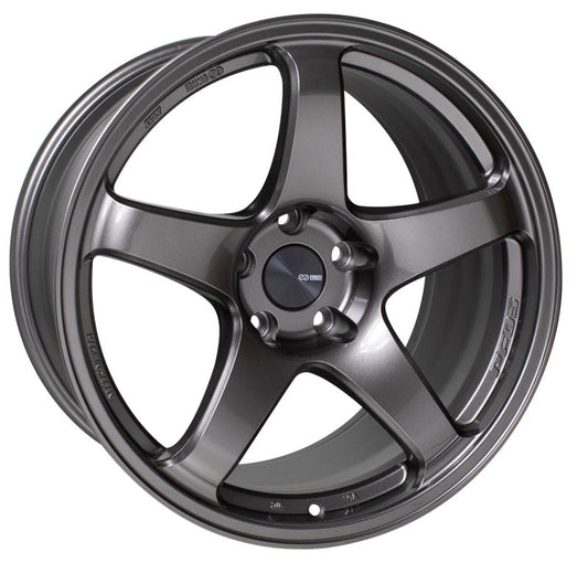 Enkei PF05 18x9.5 5x114.3 25mm Offset 75mm Bore Dark Silver Wheel - Mammoth Racing -