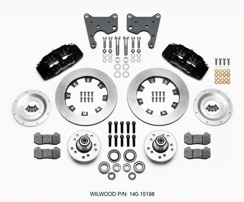 Wilwood Dynapro 6 Front Hub Kit 12.19in 65-72 CDP C Body -Drum - My Store