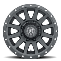 Icon Alloys Compression HD Sat Black Wheel - 18x9/8x180/12mm/5.5in BS - Mammoth Racing -