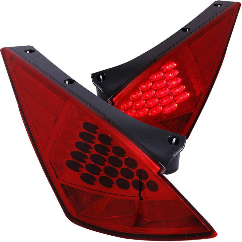 ANZO 2003-2005 Nissan 350Z LED Taillights Red - My Store
