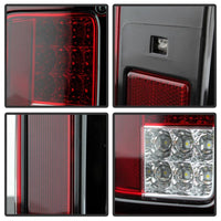 Spyder Jeep Wrangler 07-15 LED Tail Lights Red Clear ALT-YD-JWA07-LED-RC - Mammoth Racing -
