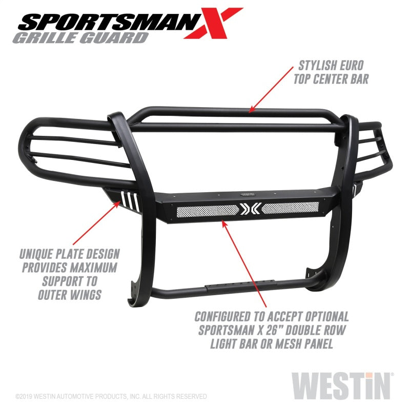 Westin 12-20 Nissan Frontier Sportsman X Grille Guard - Textured Black - Mammoth Racing -