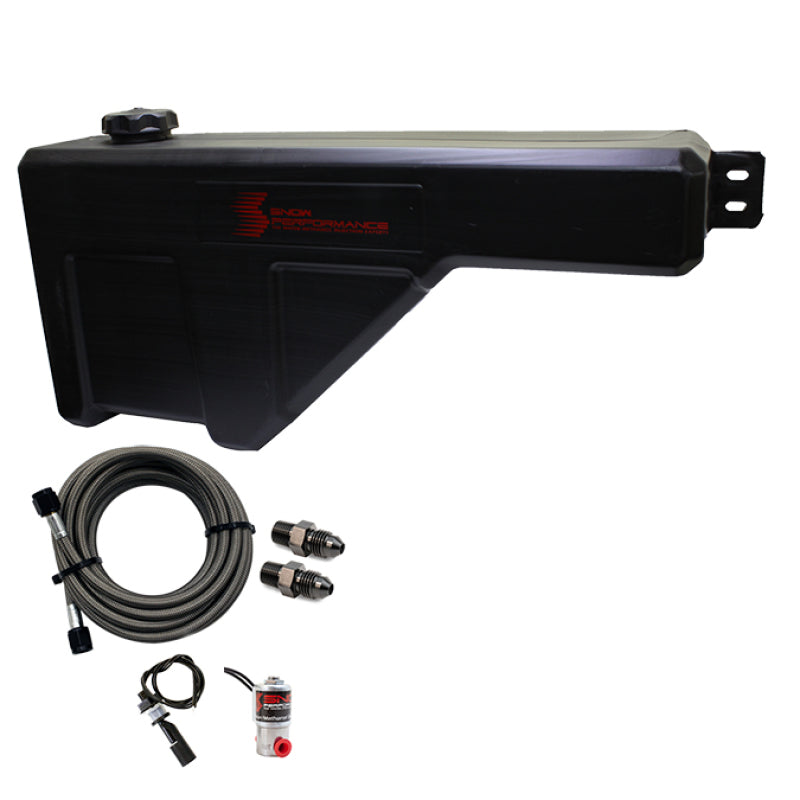 Snow Performance Water Tank Upgrade 10gal (w/Braided SS Line/Brackets/Solenoid/4AN Fittings) - My Store