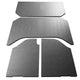 DEI 07-10 Jeep Wrangler JK 4-Door Leather Look Headliner 4-pc - Gray - Mammoth Racing -