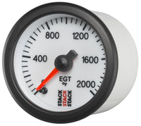 Autometer Stack 52mm 0-2000 Deg F Pro Stepper Motor Exhaust Gas Temp Gauge - White - My Store