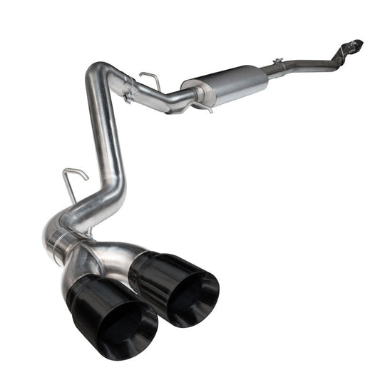 Kooks 2015 + Ford F150 Coyote 5.0l 4V OEM x 3in SS Catback Exhaust w/ Black Tips - Mammoth Racing -