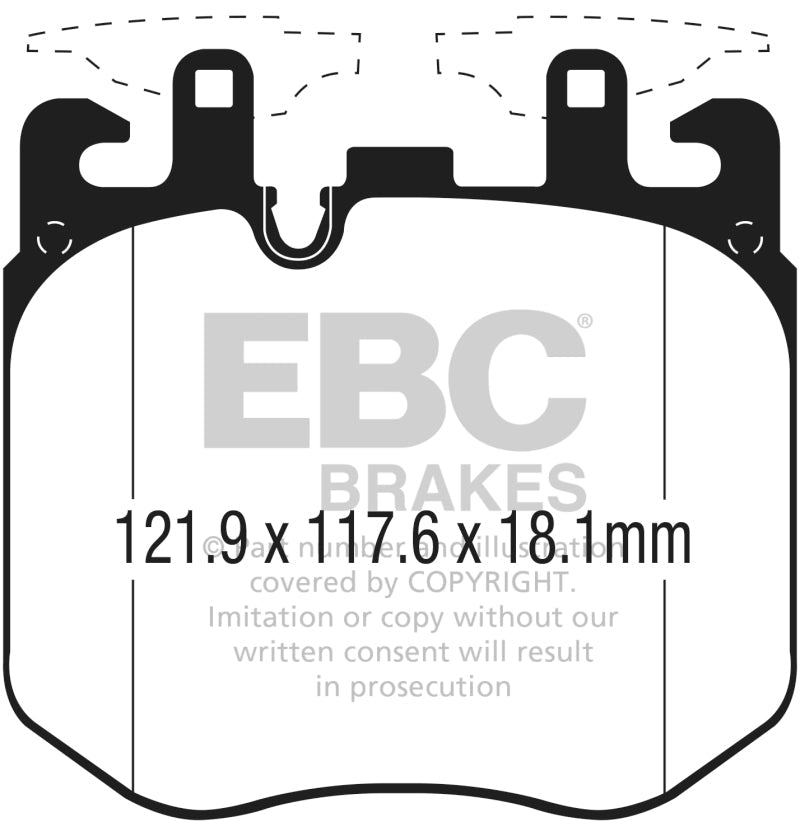 EBC 2017+ BMW (Alpina) B7 xDrive 4.4L Twin Turbo Yellowstuff Front Brake Pads - My Store