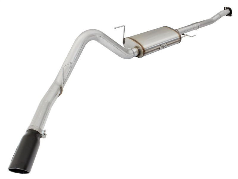 aFe MACHForce XP SS Exhaust 3in to 3.5in Cat-Back w/ Black Tip 15 Ford F-150 EcoBoost V6 2.7/3.5Ltt - Mammoth Racing -