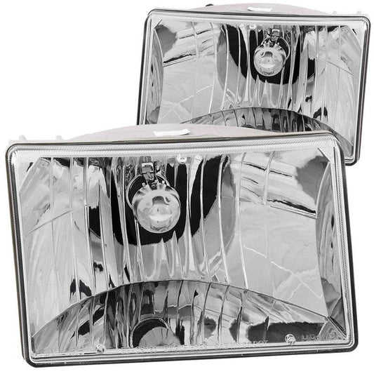 ANZO 1993-1998 Jeep Grand Cherokee Crystal Headlights Chrome - My Store