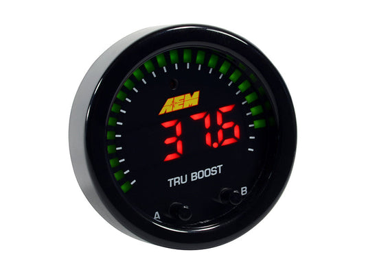 AEM X-Series Tru-Boost Controller Gauge w/ Boost Control Solenoid 80PSIg Internal MAP Sensor - My Store