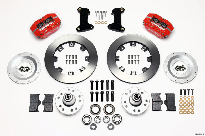 Wilwood Dynapro Dust-Boot Front Kit 12.19in Red 74-80 Pinto/Mustang II Disc Spindle only - My Store