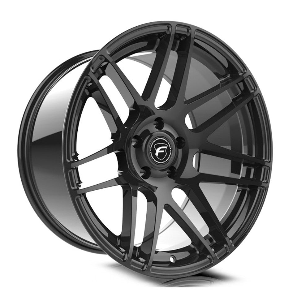 Forgestar F14 19x11 / 5x120 BP / Et35 / 7.3in BS Gloss Black Wheel - Mammoth Racing -