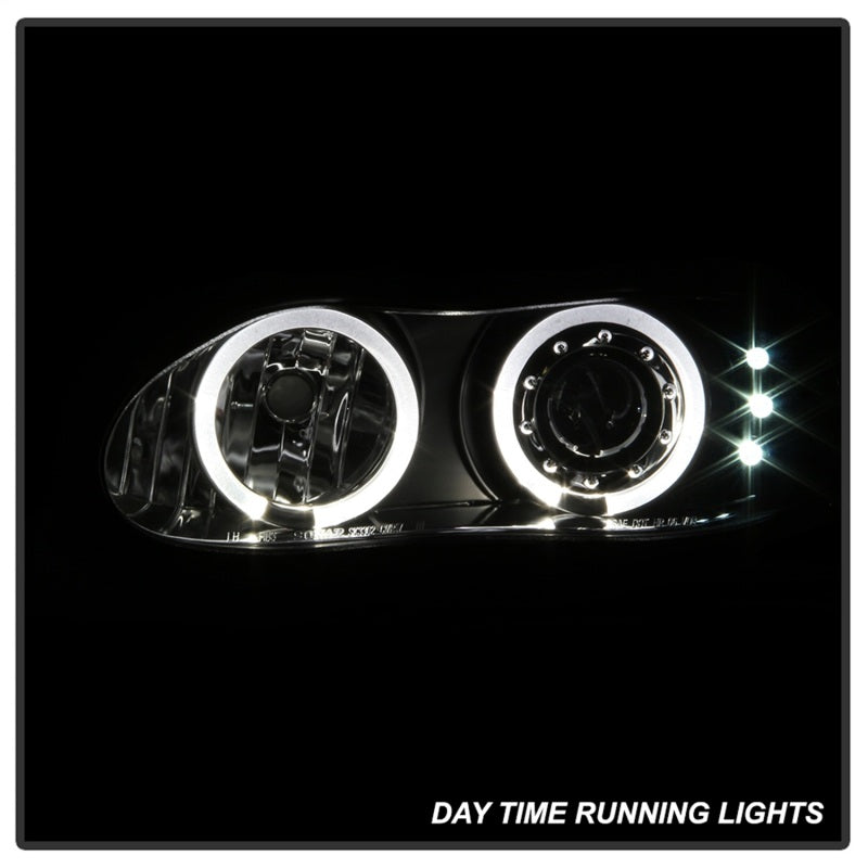 Spyder Chevy Camaro 98-02 Projector Headlights LED Halo LED Blk - Low H1 PRO-YD-CCAM98-HL-BK - Mammoth Racing -