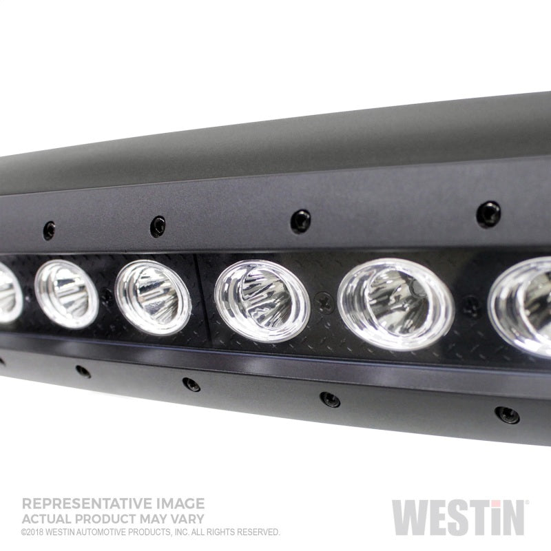 Westin 2019 Ram 1500 (Excl. Classic and Rebel) Contour LED DRL Bull Bar - Textured Black - Mammoth Racing -