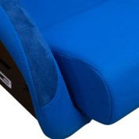 NRG FRP Bucket Seat (Blue Cloth) - Large - My Store