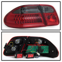 Xtune Mercedes Benz W210 E-Class 96-02 LED Tail Lights Red Smoke ALT-CL-MBW210-LED-RSM - Mammoth Racing -