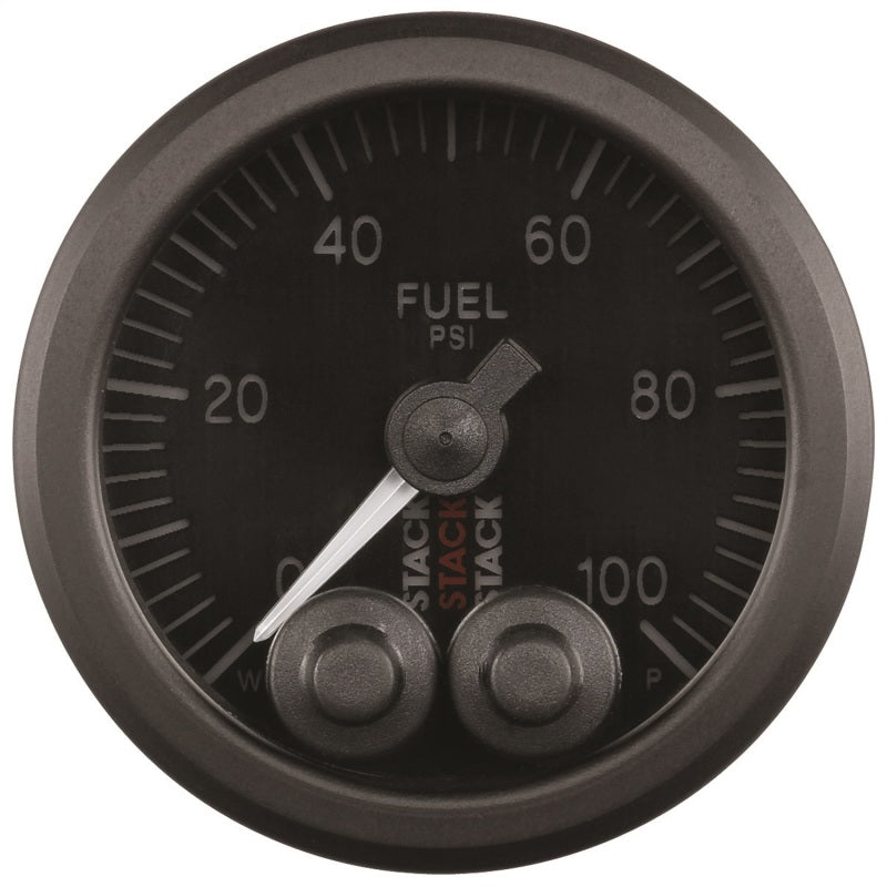Autometer Stack Instruments Pro Control 52mm 0-100 PSI Fuel Pressure Gauge - Black (1/8in Nptf Male) - My Store