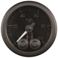 Autometer Stack Instruments Pro Control 52mm 0-100 PSI Fuel Pressure Gauge - Black (1/8in Nptf Male) - My Store