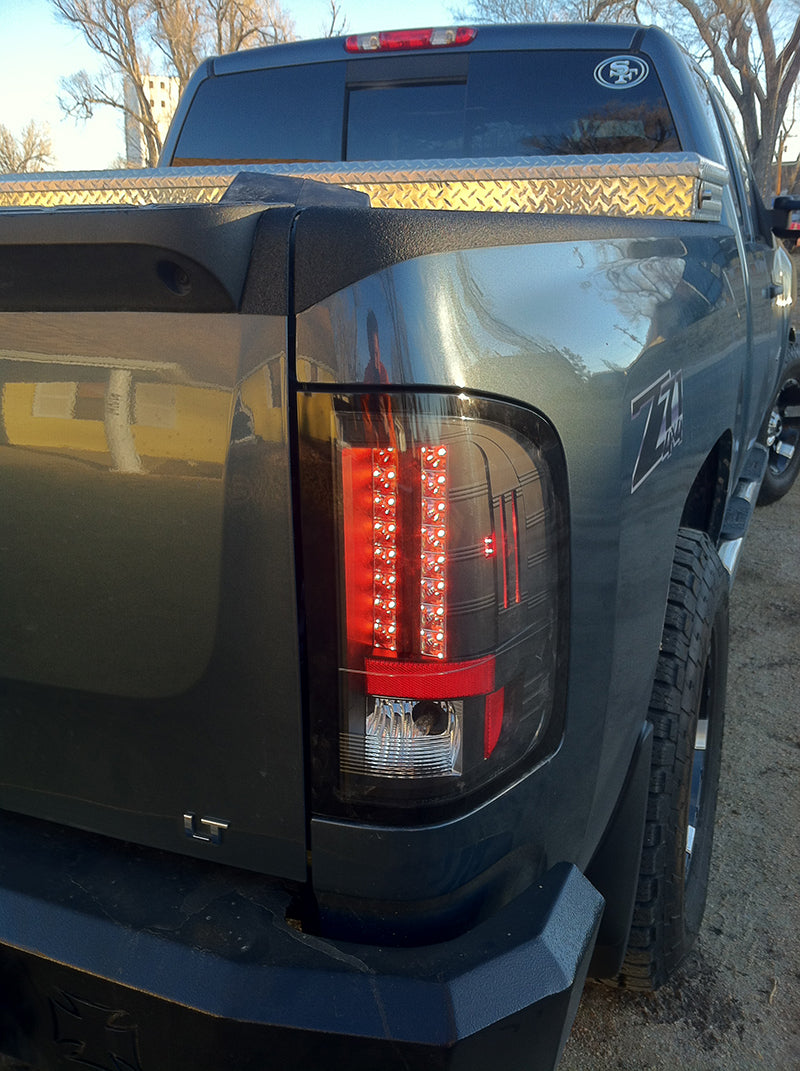 Spyder Chevy Silverado 07-13 LED Tail Lights Blk ALT-YD-CS07-LED-BK - Mammoth Racing -