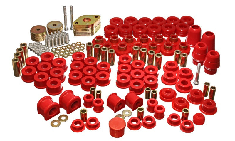 Energy Suspension 07-11 Jeep JK 4dr Red Hyper-Flex Master Bushing Set - My Store