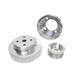 BBK 86-93 Mustang 5.0 Underdrive Pulley Kit - Lightweight CNC Billet Aluminum (3pc) - Mammoth Racing -