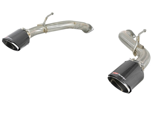 aFe Takeda 2.5in 304 SS Axle-Back Exhaust w/ Carbon Fiber Tips 16-19 Infiniti Q50 V6-3.0L (tt) - Mammoth Racing -