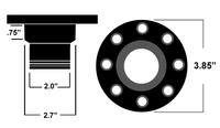 Ridetech Universal Locking Gas Cap (Black Anodized) - Mammoth Racing -