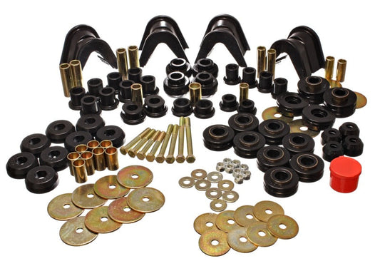 Energy Suspension 66-77 Ford Bronco 4WD (w/ 4 Deg C-Bushings) Black Hyper-Flex Master Bushing Set - My Store