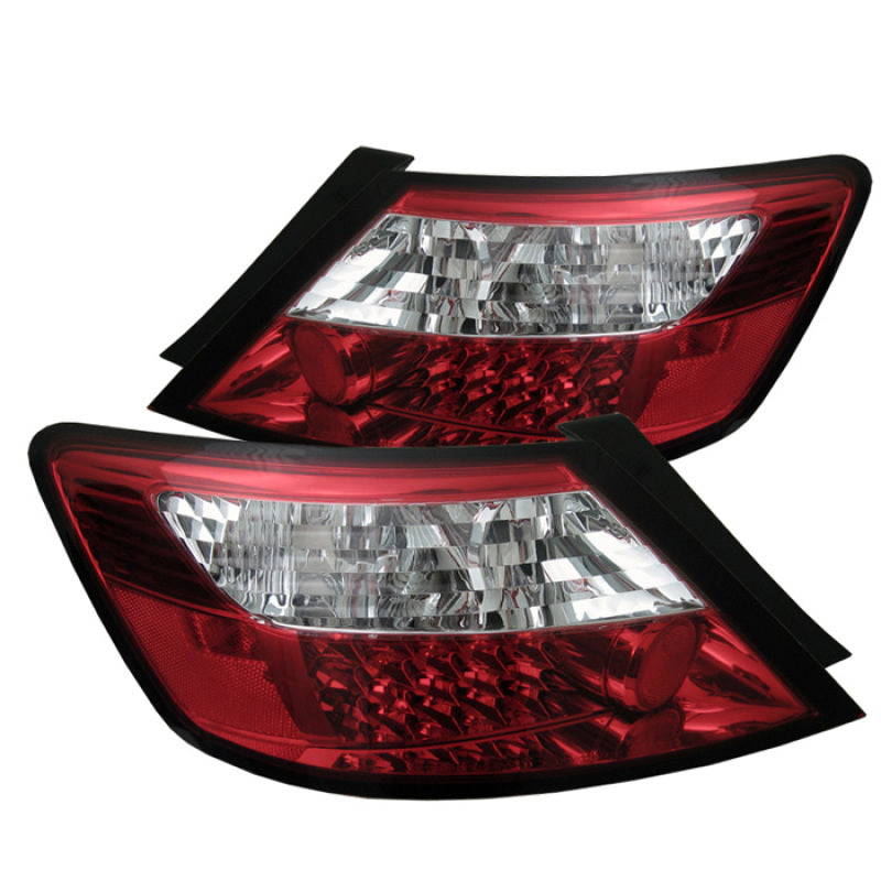 Spyder Honda Civic 06-08 2Dr LED Tail Lights Red Clear ALT-YD-HC06-2D-LED-RC - Mammoth Racing -
