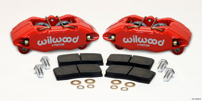 Wilwood Dpha Front Caliper & Pad Kit Red Honda / Acura w/ 262mm OE Rotor - Mammoth Racing -