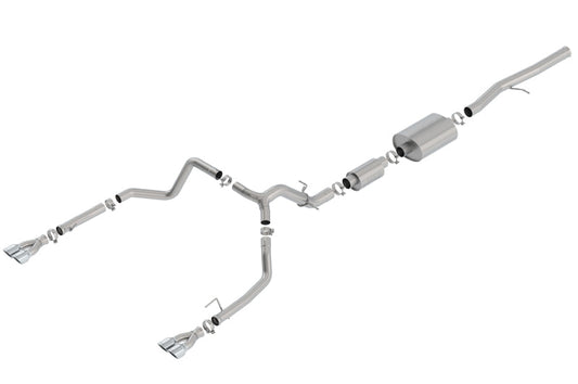 Borla 19 Chevrolet Silverado/GMC Sierra 1500 6.2L SS (S-Type) Catback Exhaust - Square Chrome Tips - My Store